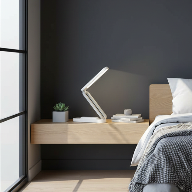 Rechargeable Compact Desk Lamp with Flexible Neck