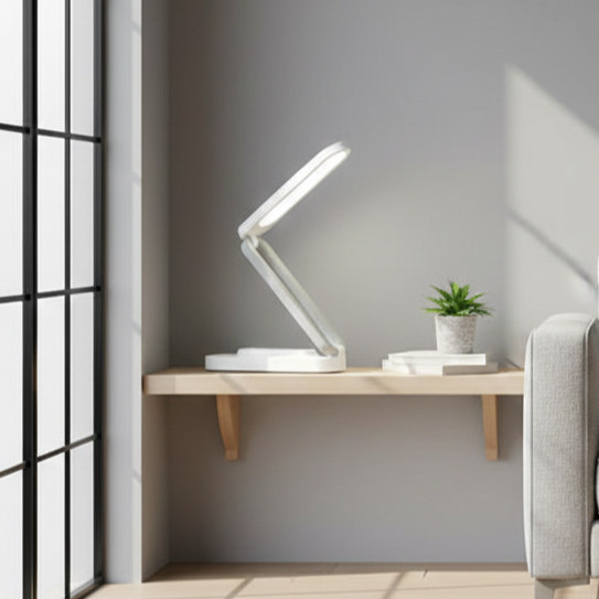 Rechargeable Compact Desk Lamp with Flexible Neck
