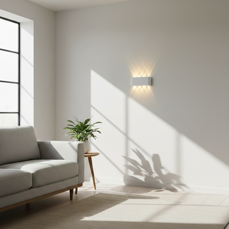Modern Minimalist LED Wall Light | 2W–8W | Warm, Neutral, Cool White | Indoor IP20