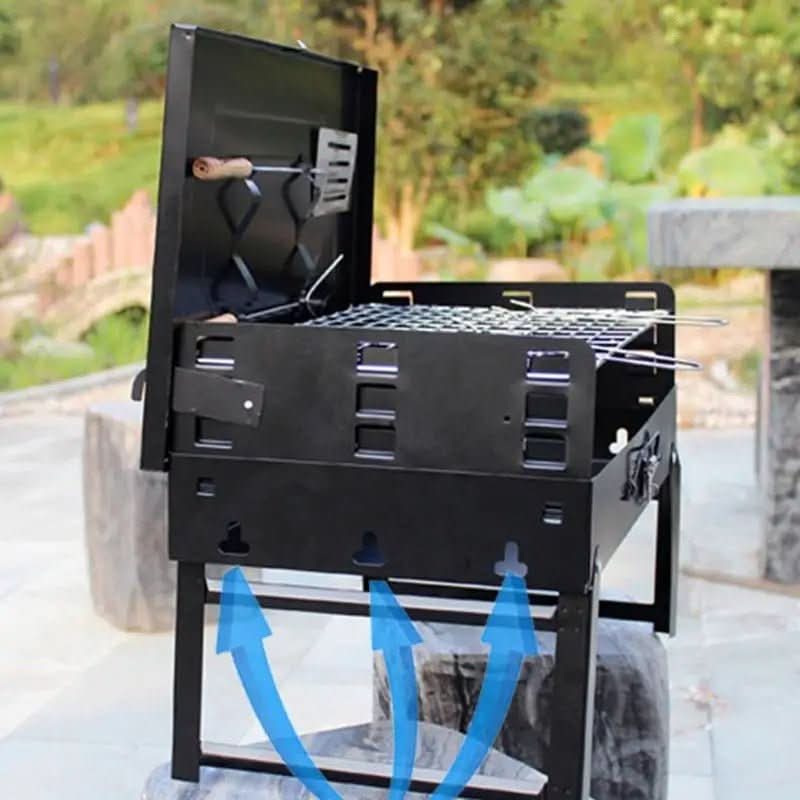 EcoGrill Portable Steel Barbecue for Outdoor Adventures