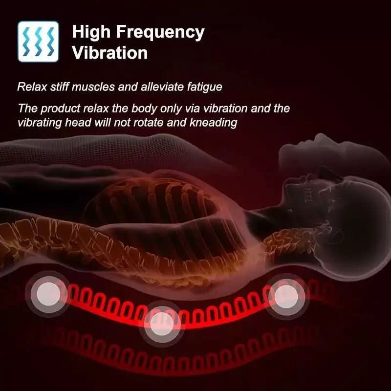 SerenityWave Electric Back Massager with Heating Feature
