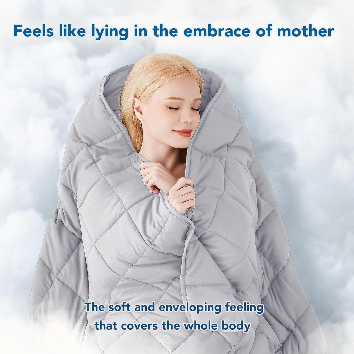 Cooling Microfiber Weighted Blanket for Year-Round Comfort and Relaxation