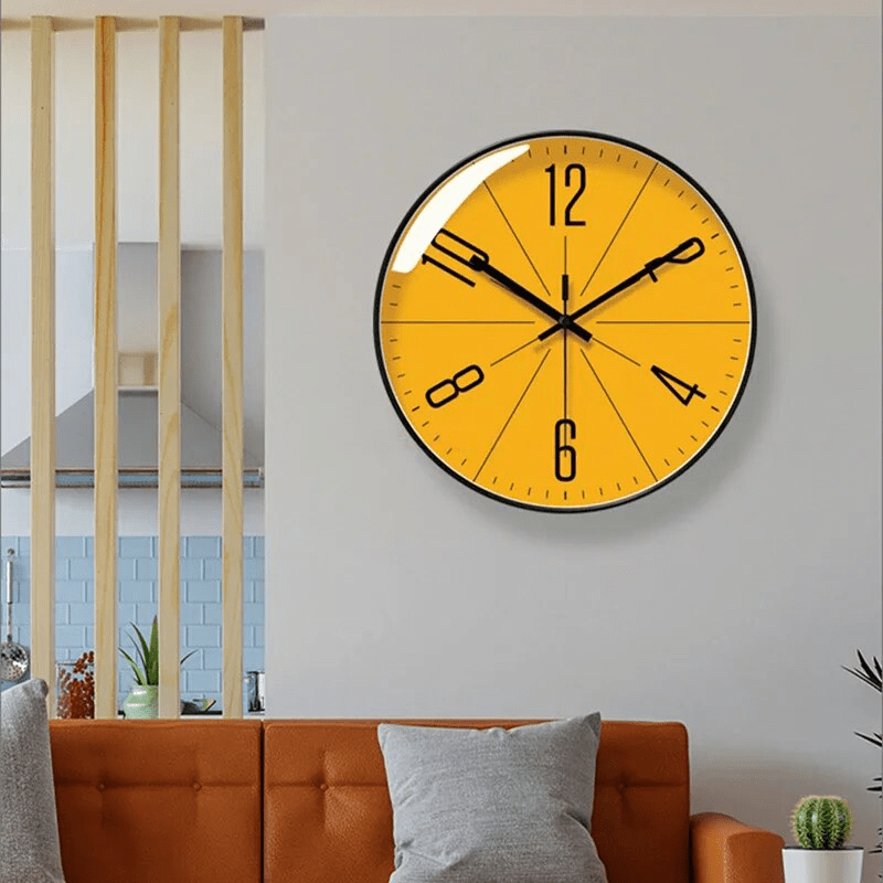 Sleek Black Wall Clock - Timeless Elegance for Every Room