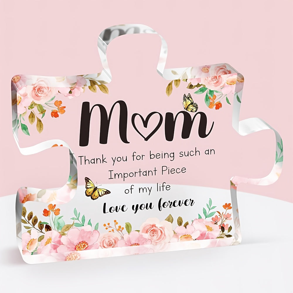 Floral Butterfly Acrylic Keepsake Puzzle for Mother's Day
