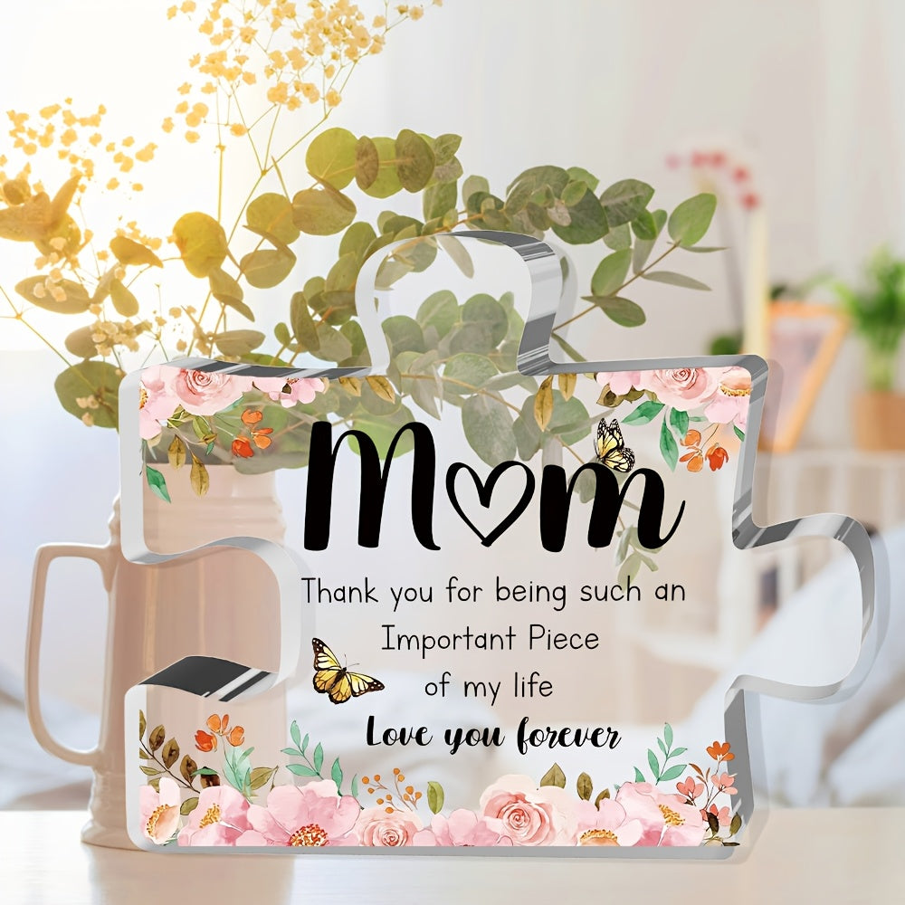 Floral Butterfly Acrylic Keepsake Puzzle for Mother's Day