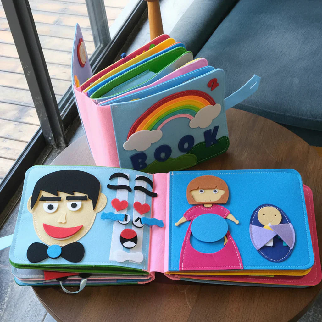 Engaging Felt Activity Book for Toddler Skill Development