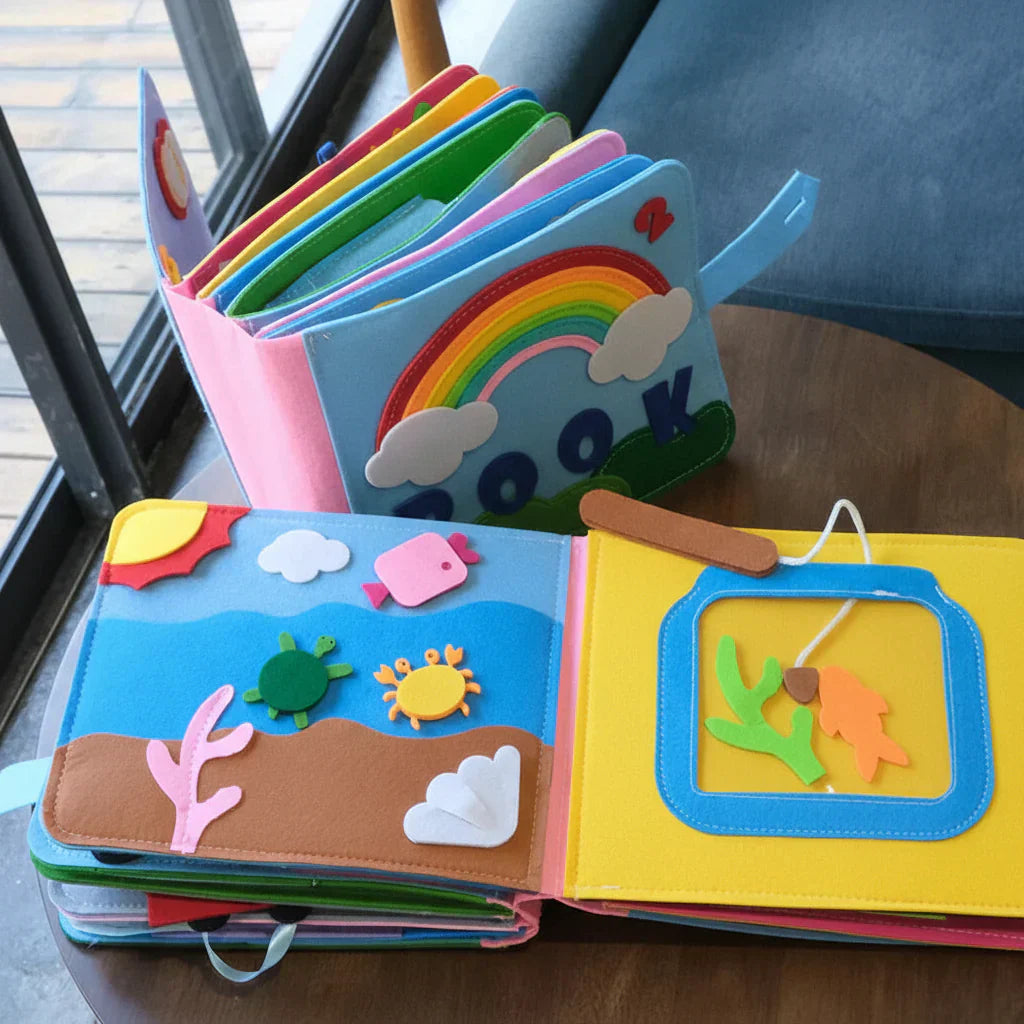 Engaging Felt Activity Book for Toddler Skill Development