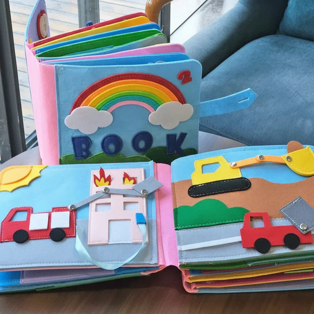 Engaging Felt Activity Book for Toddler Skill Development