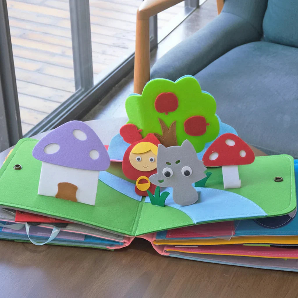 Engaging Felt Activity Book for Toddler Skill Development