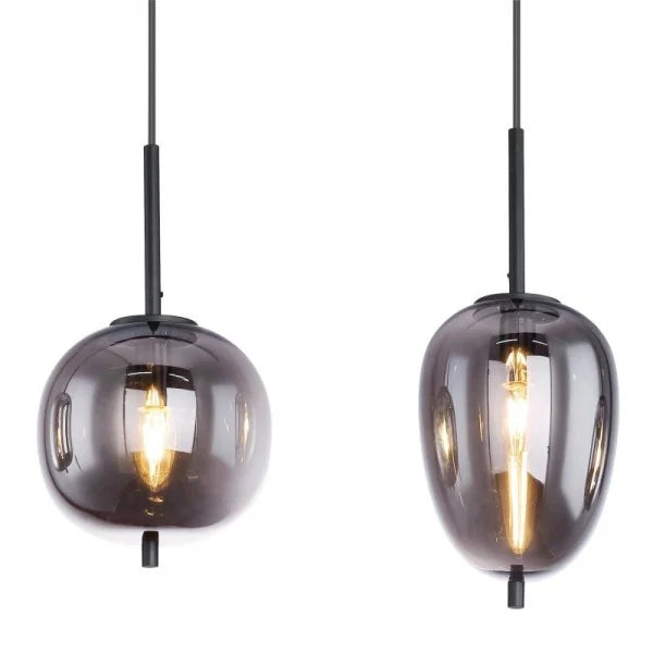 Elegant Aura Hanging Light with Customizable Glass Shades