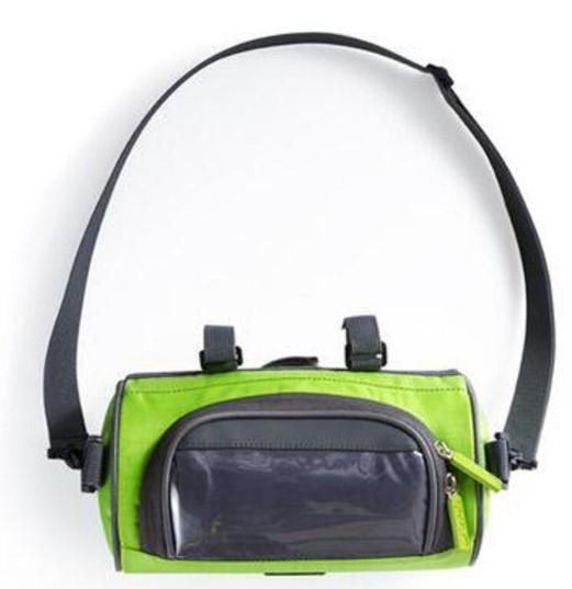 Versatile Handlebar Storage Bag with Touchscreen Access