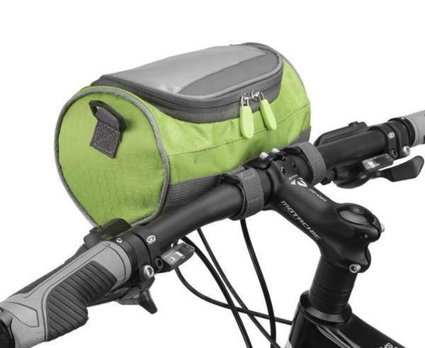 Versatile Handlebar Storage Bag with Touchscreen Access