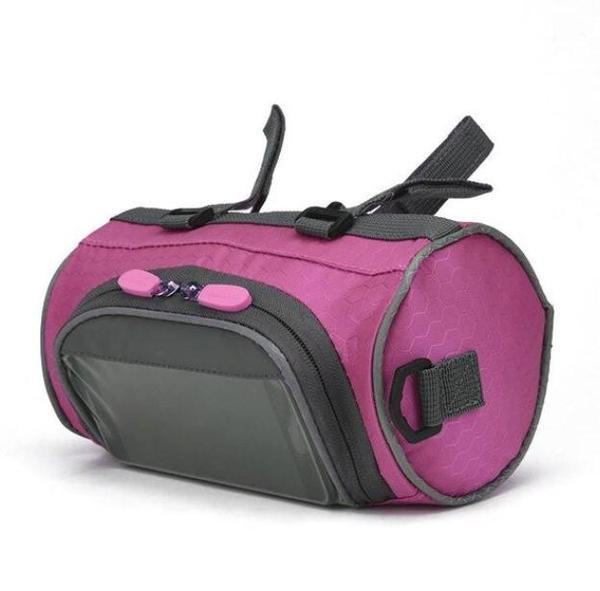Versatile Handlebar Storage Bag with Touchscreen Access