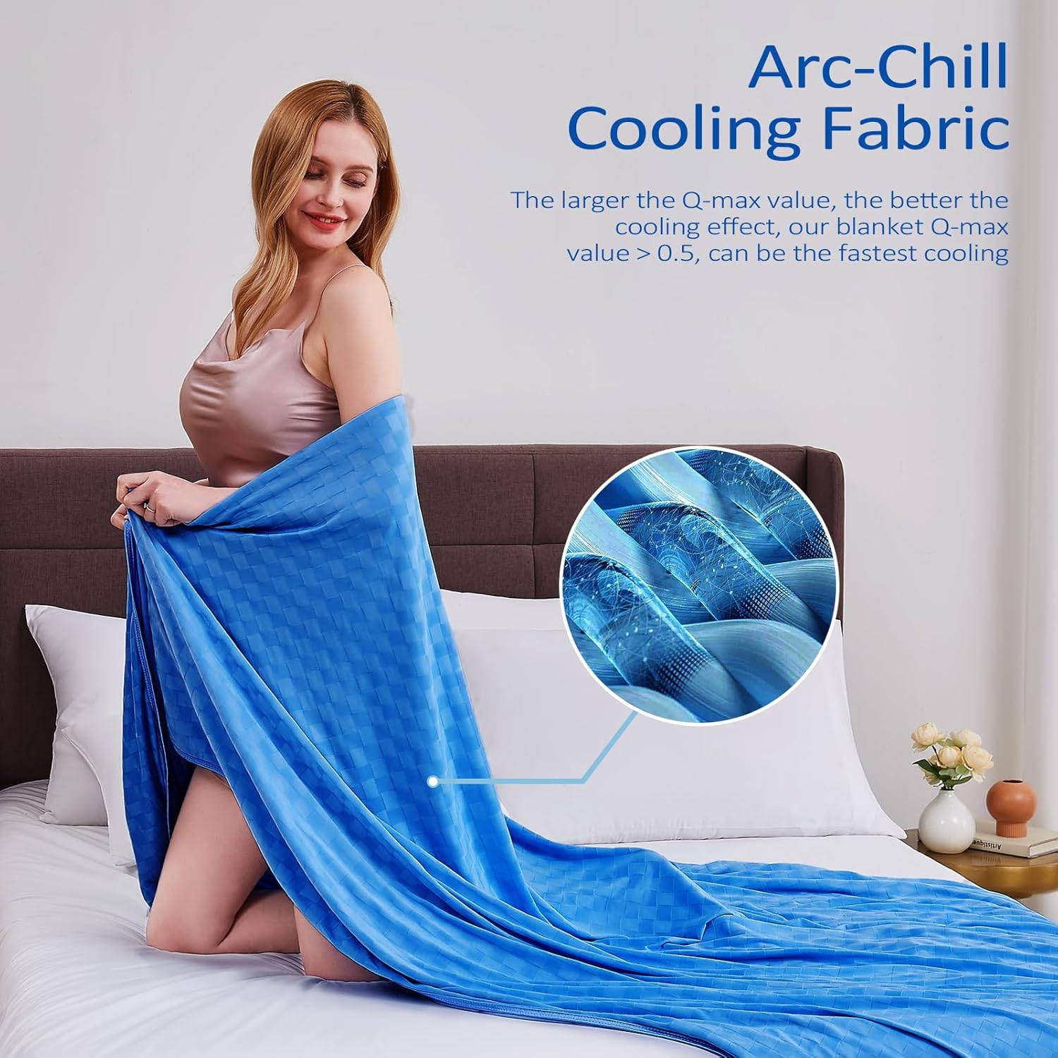 Cooling Blanket for Warm Sleepers with Arc-Chill Technology – Soft, Breathable Comfort Year-Round
