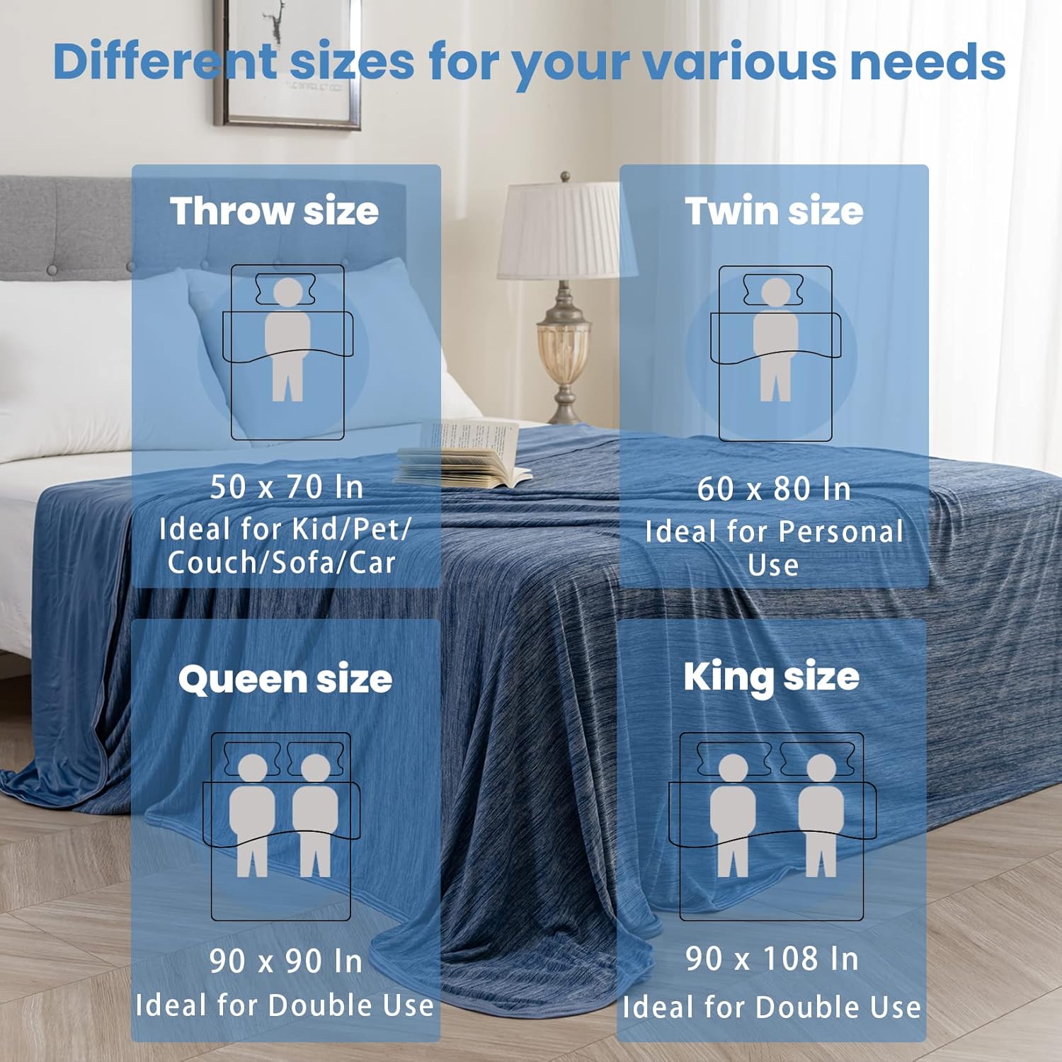 Lightweight Summer Cooling Blanket - Soft Comfort for Hot Sleepers