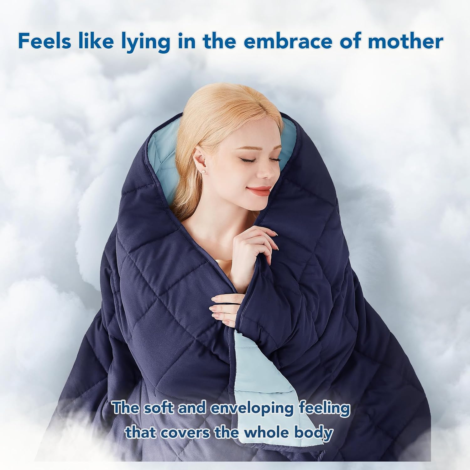Cooling Microfiber Weighted Blanket for Year-Round Comfort and Relaxation