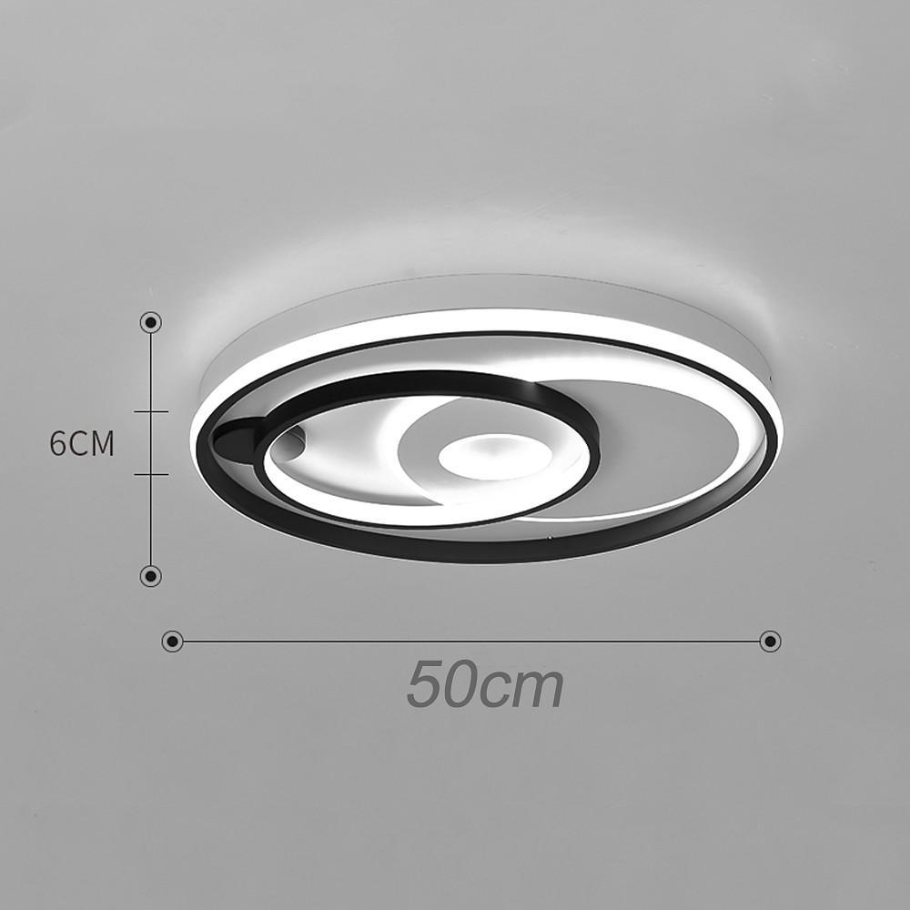 3 Circle Minimalist LED Flush Mount Ceiling Light for Bedroom, Kitchen, Living Room, and More