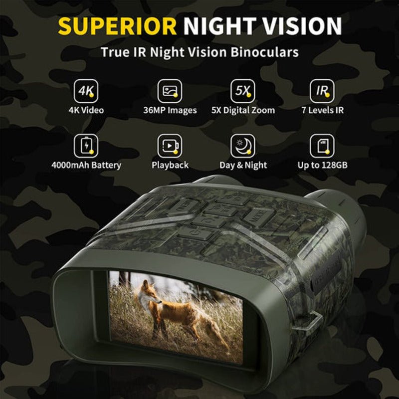 NightSight Pro 4K Infrared Binoculars with 36MP Camera