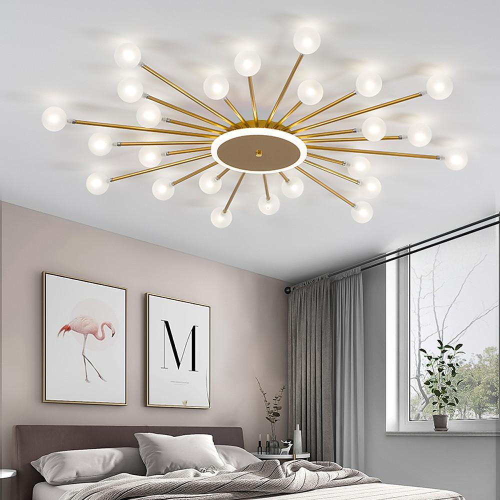 24 Light LED Taavita Glass Metal Hanging Pendant Ceiling Lights