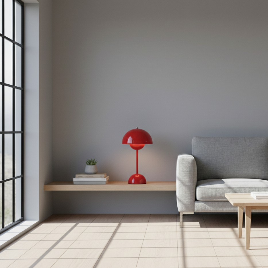 Scandinavian Table Lamp with Dimming Feature