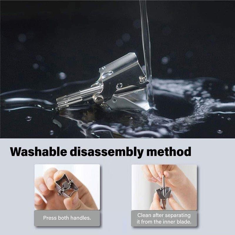 Stainless Steel Manual Nose Hair Trimmer for Men