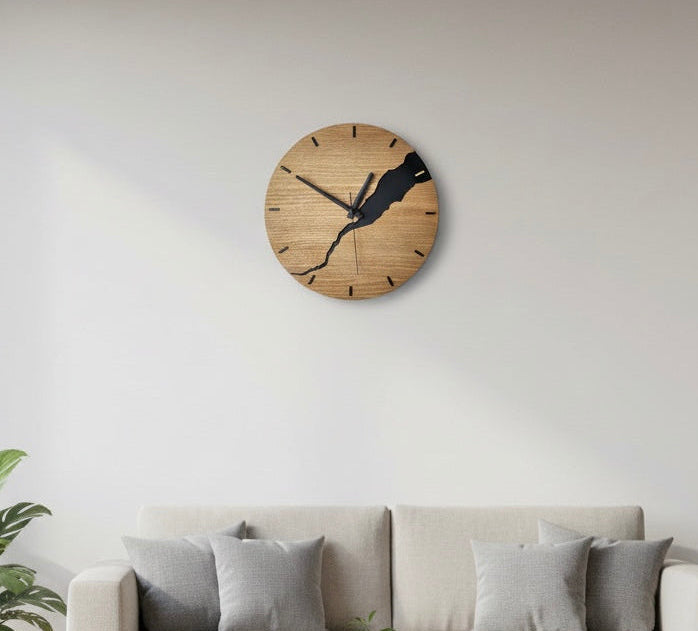 Contemporary Wooden Wall Clock – Minimalist Style Decor