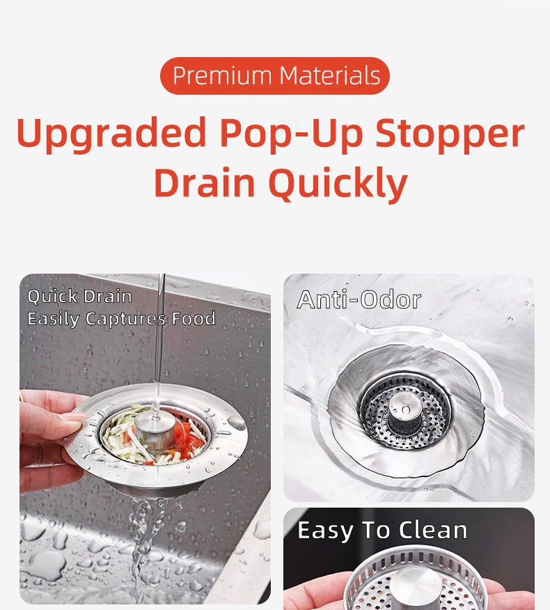 Ultimate Kitchen Sink Strainer & Stopper Solution