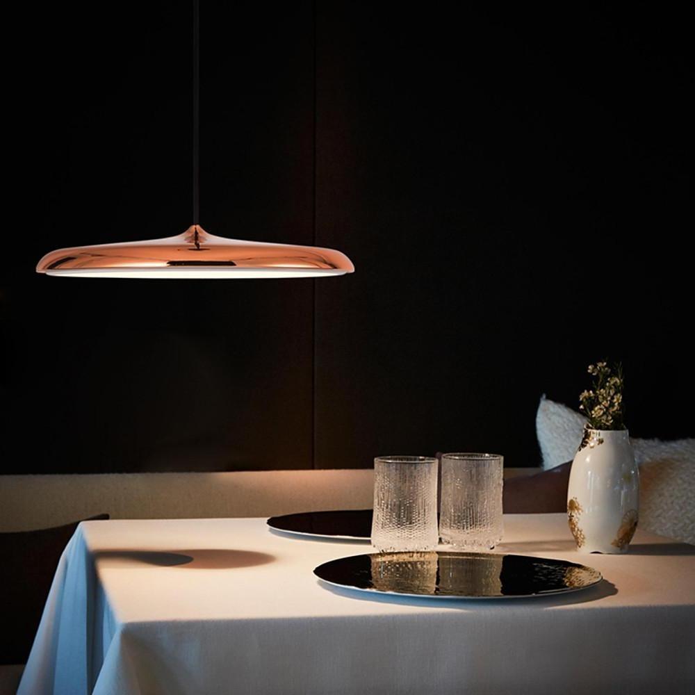 16'' LED 1-Light Mini Style Adjustable Pendant Light LED Modern Contemporary Metal Acrylic Bowl Island Lights-dazuma