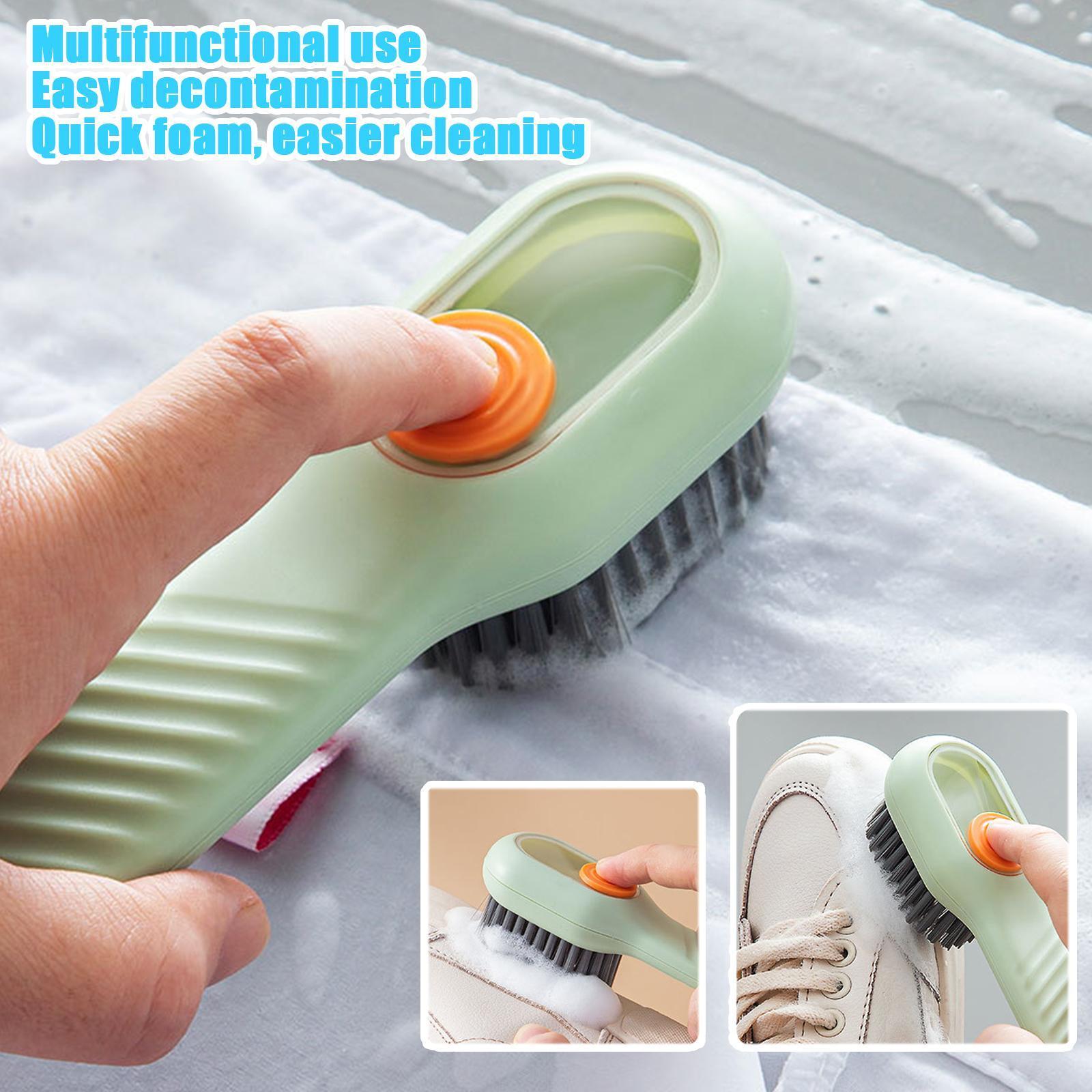 Dual Action Shoe Care Brushes with Automatic Dispensing