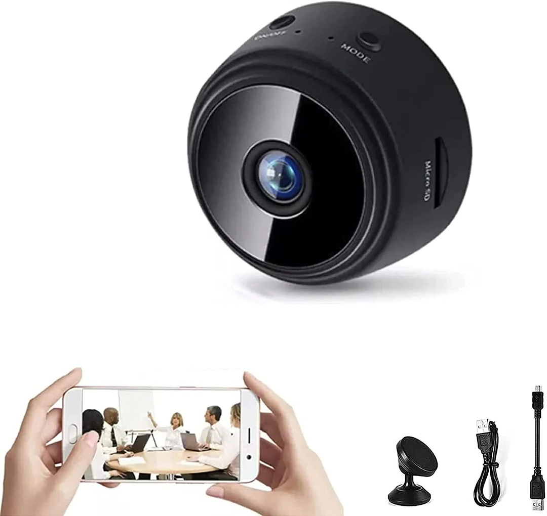Compact 1080p WiFi Surveillance Camera with Magnetic Base