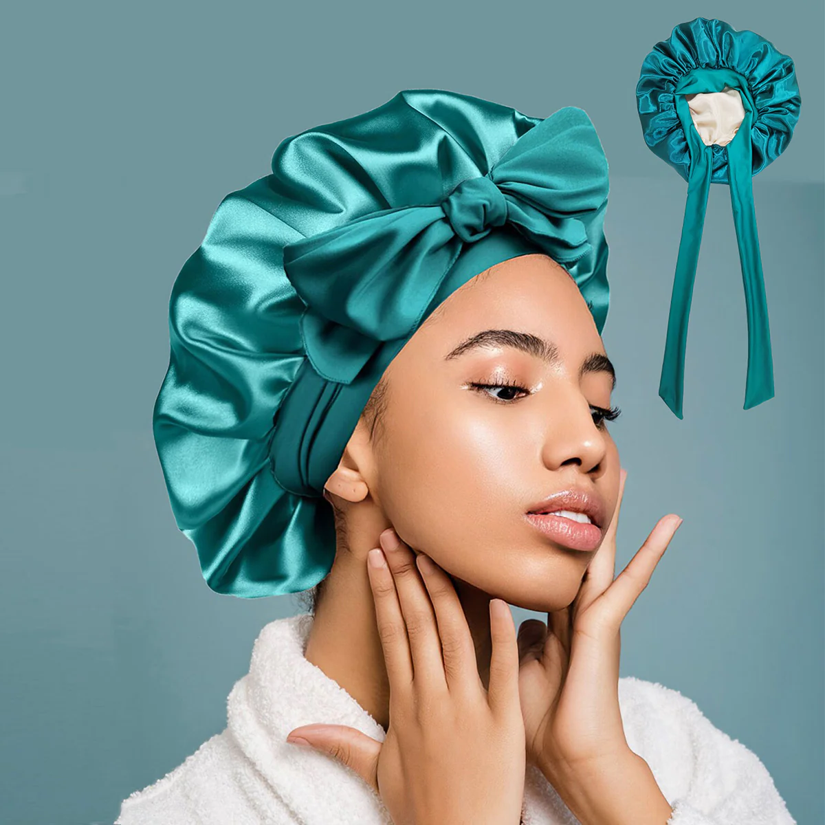 Silk Sleep Bonnet - Ultimate Hair Protection Overnight