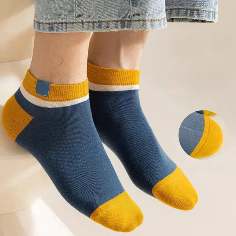 Men's Low Cut Ankle Socks - 20 Pairs of Thin Cotton Sweat-Wicking