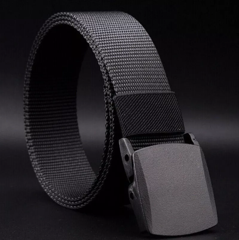 Durable Adjustable Canvas Belt for Outdoor and Tactical Use