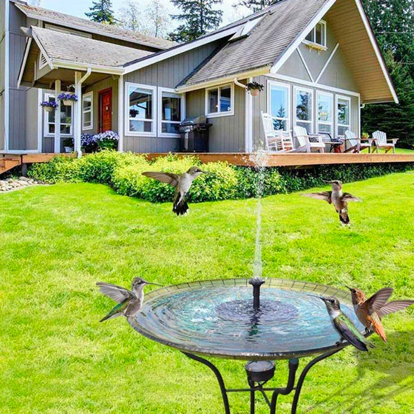 Garden Fountain Pump Powered by Solar Energy