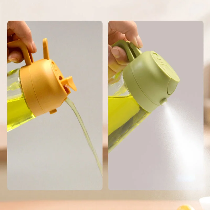 Dual-Function Glass Oil Spritzer and Pourer
