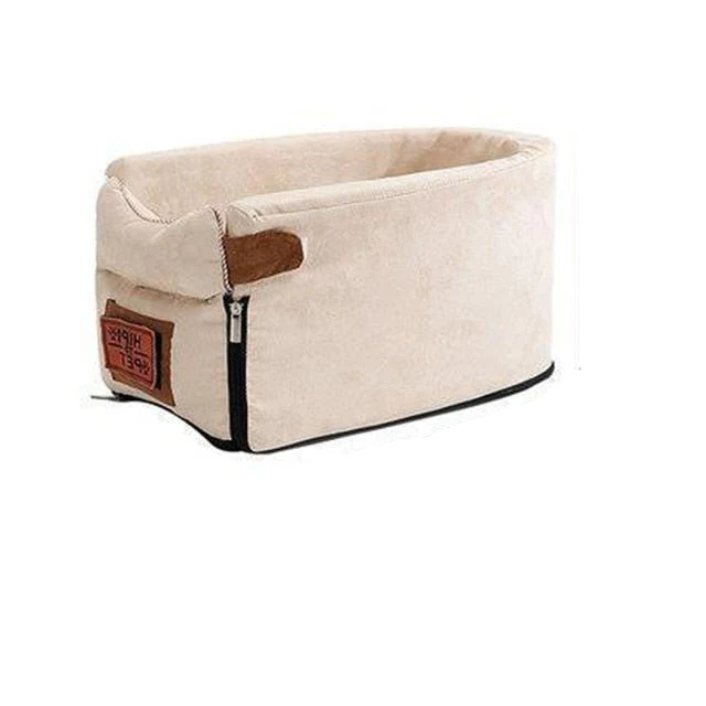 Travel Bag for Small Dogs and Cats - Pet Car Seat with Armrest Safety