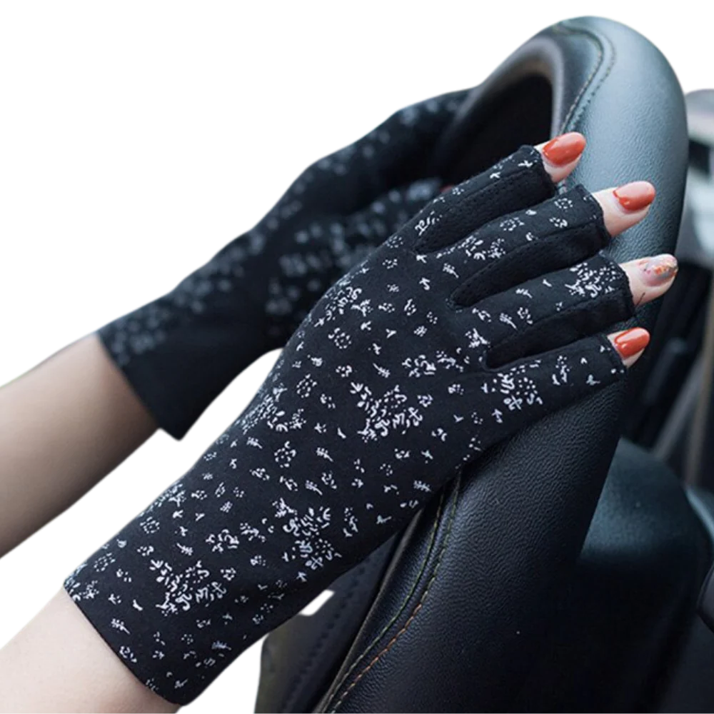 UV-Resistant Cotton Gloves for Sun Protection – Fashionable Design