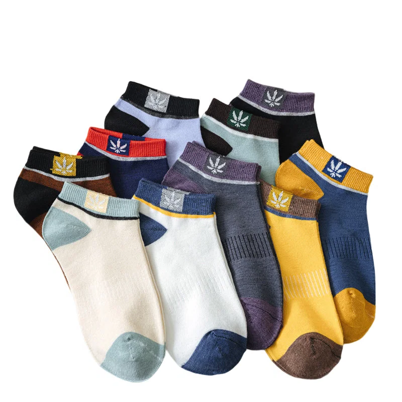 Men's Low Cut Ankle Socks - 20 Pairs of Thin Cotton Sweat-Wicking