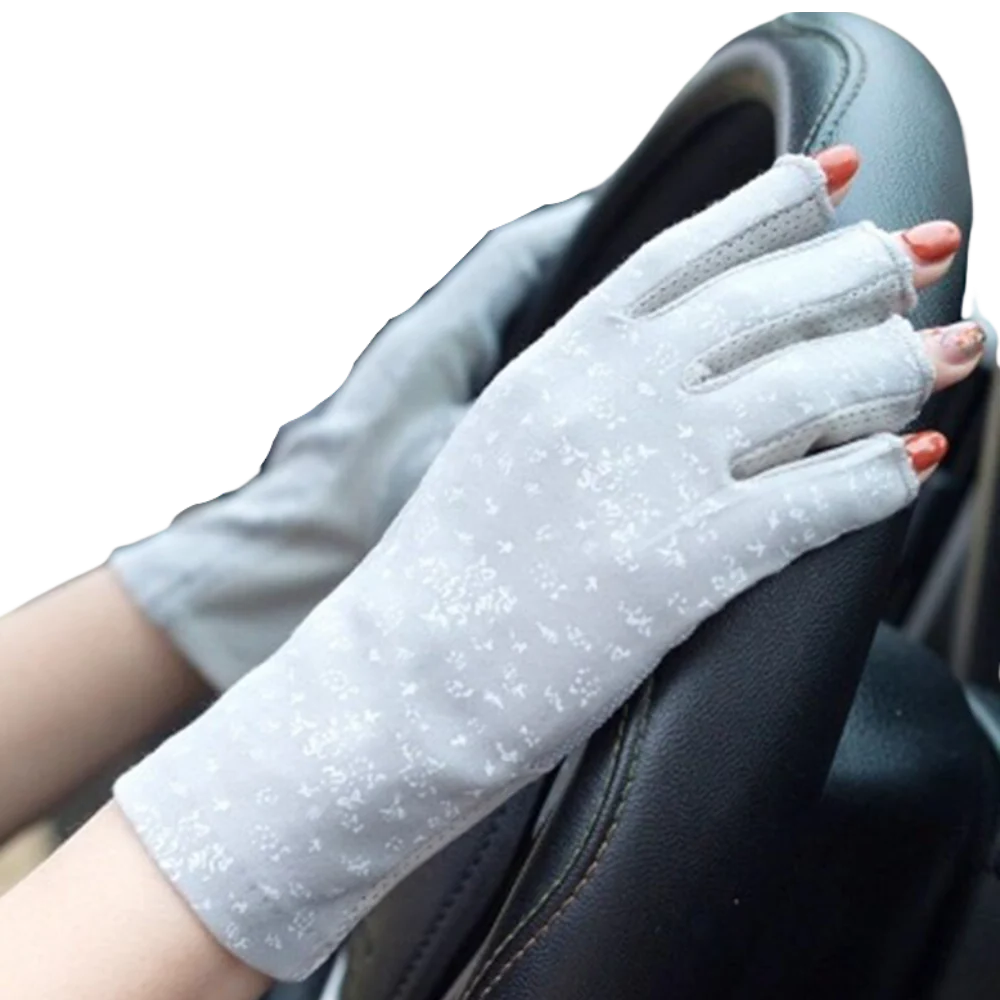 UV-Resistant Cotton Gloves for Sun Protection – Fashionable Design