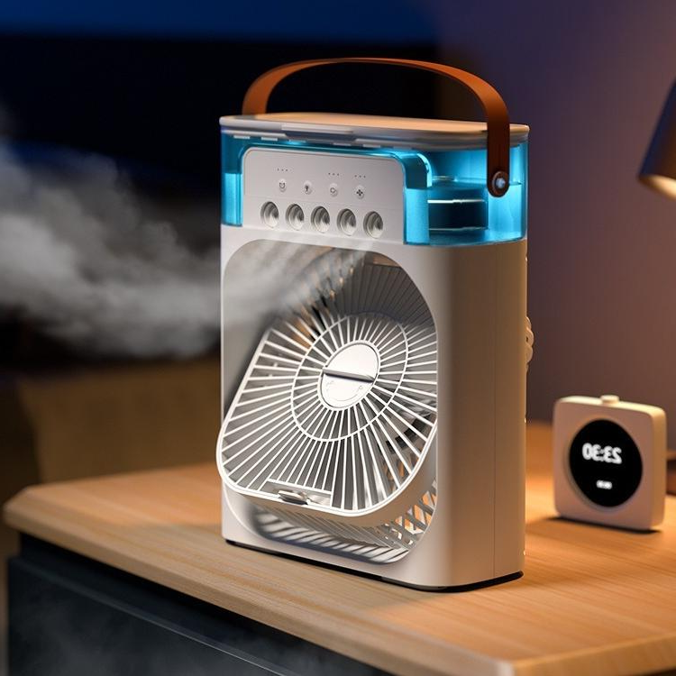 Mini Water-Cooled Air Conditioner – Small Silent Fan with Humidification
