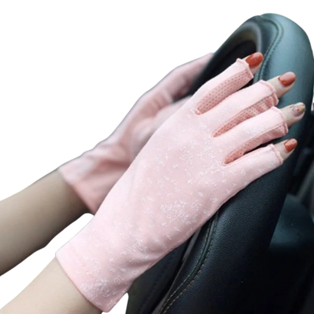 UV-Resistant Cotton Gloves for Sun Protection – Fashionable Design