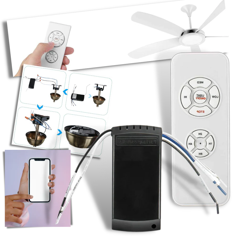 Remote Control for Universal Ceiling Fans