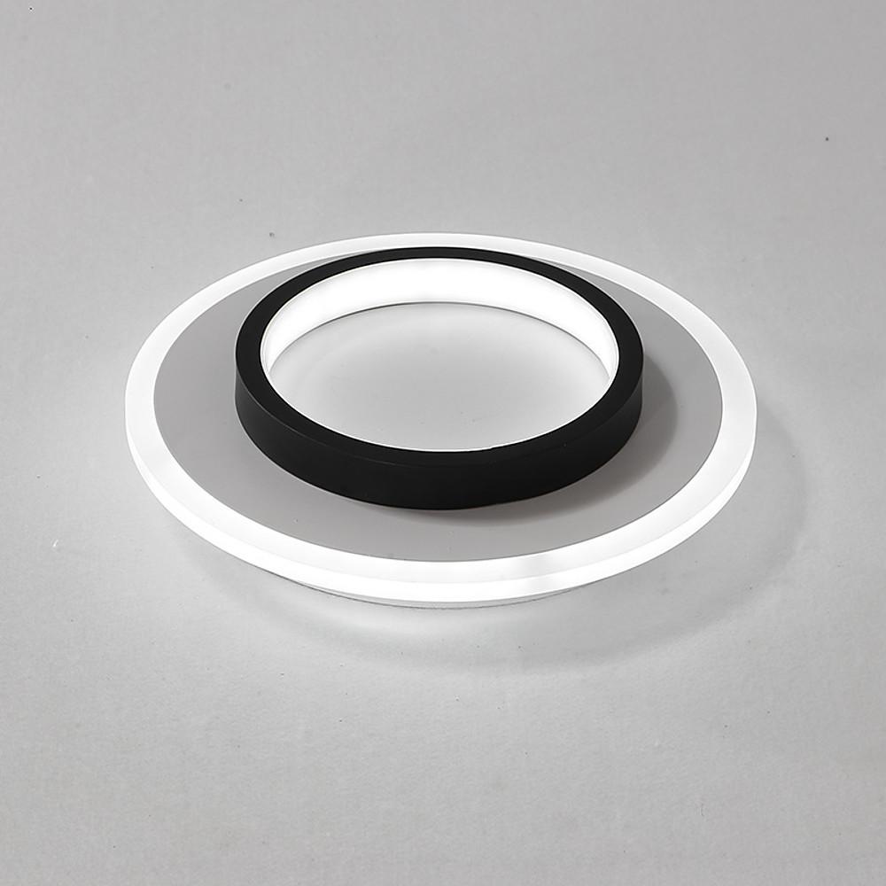 2-Light Modern LED Circular Flush Mount Ceiling Lights