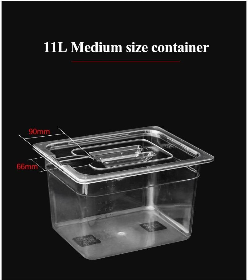 Vacuum Cooking Container for Sous Vide Preparation