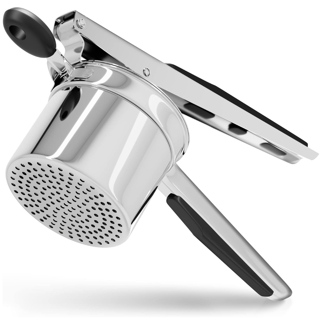 Sturdy Stainless Steel Potato Masher with 15oz Capacity