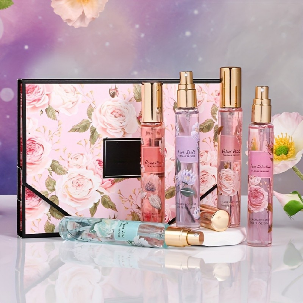 Charming Floral Mini Perfume Collection for Mom
