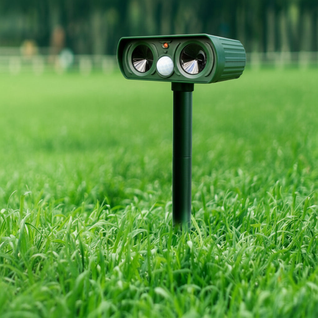 Eco-Friendly Motion Sensor Pest Deterrent for Outdoor Spaces