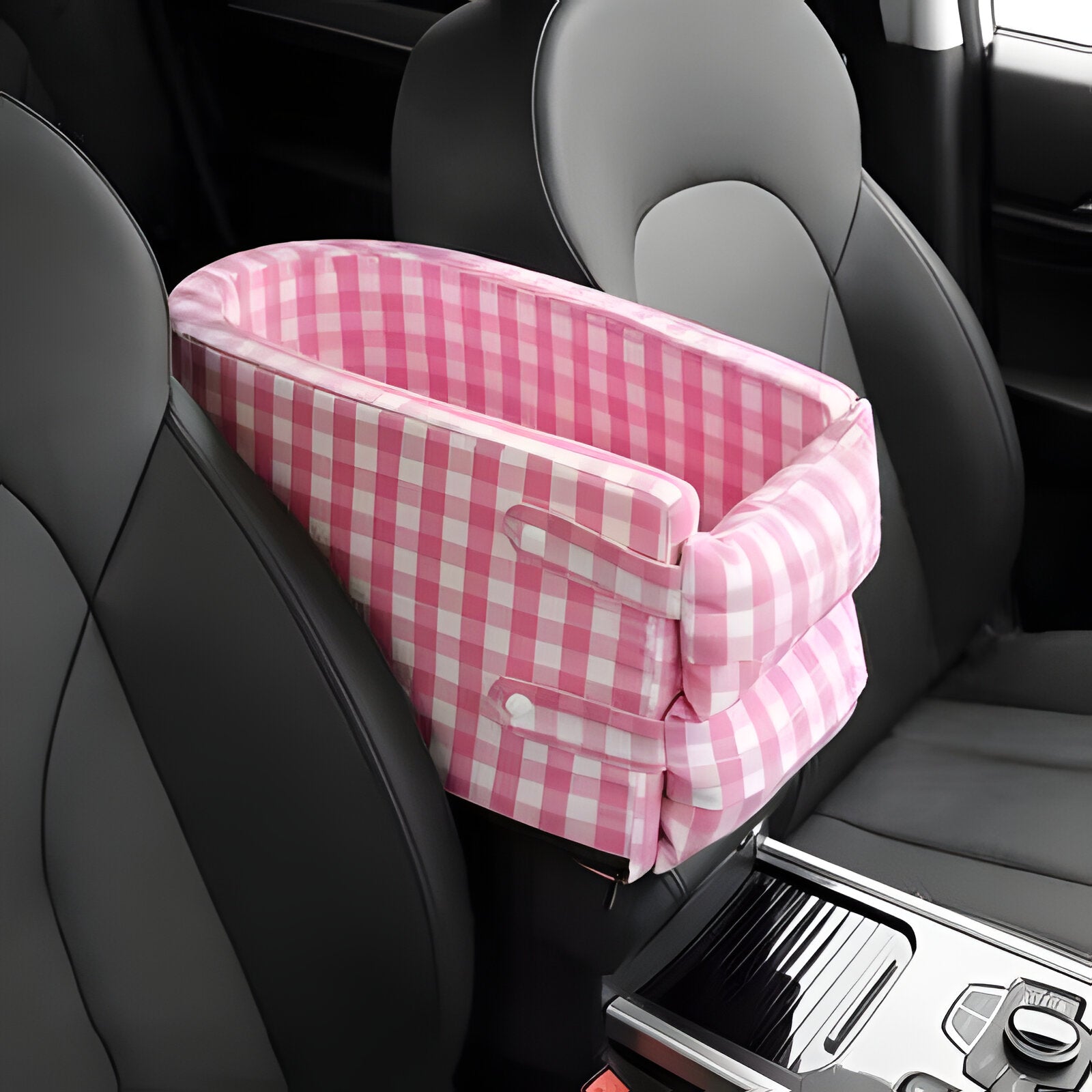 Compact Pet Car Seat for Small Dogs and Cats