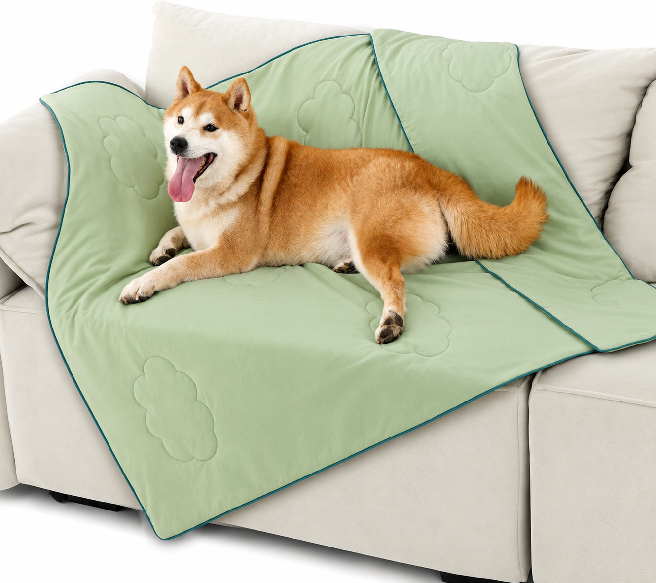 Cooling Dog Blanket with Q-MAX>0.4 | Washable Summer Throw for Pets