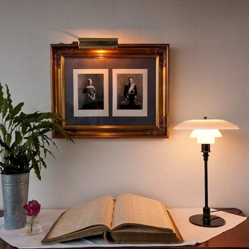 RadiantSphere Contemporary Multi-Tier Metal Table Lamp